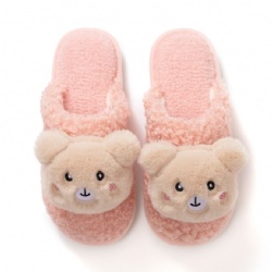 little doggie cute winter indoor slippers in pink,cream, yellow,green been