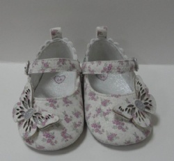 Infant Baby Girls butterfly Mary Jane Flats Non Slip Soft Sole Prewalker Princess Wedding Dress Shoes