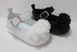 Infant Baby Girls Soft Sole big flower Princess Wedding Dress Mary Jane Flats Prewalker Newborn Light Baby Sneaker Shoes