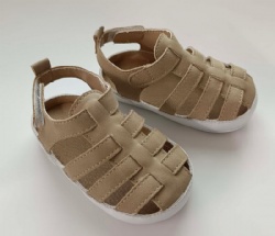 Infant Boys Sandals brown Breathable Premium Baby Summer Outdoor Casual Beach Shoes Lightweight Toddler Flower Bowknot Anti Slip Rubber Sole Newborn Prewalker First Crib Shoes