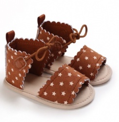 print star scallop ankle baby girl sandal