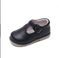 T-bar leather shoe