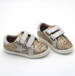 double strap glitter sport shoe