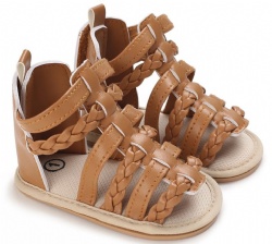 popular stripe baby leather sandals