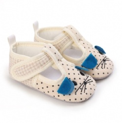 cute cat T-bar soft sole baby shoe